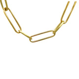 Paperclip link Bracelet in 18ct Gold