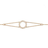 Circle Diamond Bracelet in Rose Gold 18ct