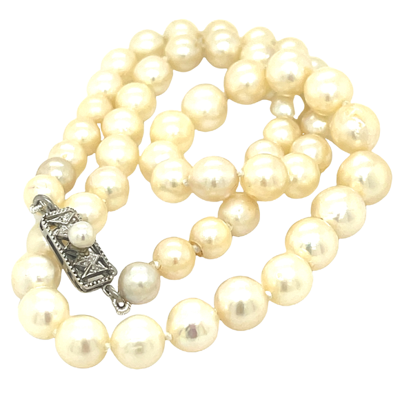 Akoya Graduated Pearl Necklace 46cm