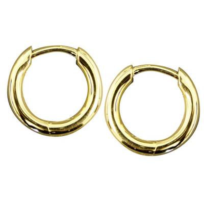 Round Hoops in 9ct Yellow Gold 14mm