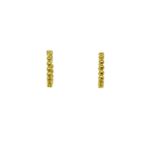 Ball Huggie Earrings in 9ct Yellow Gold