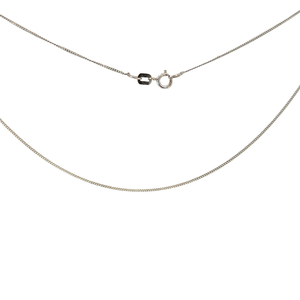 Chain in 10ct White Gold