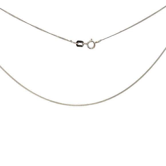 Chain in 10ct White Gold