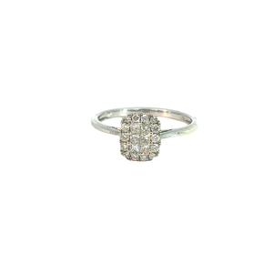 Diamond Ring in 9ct White Gold