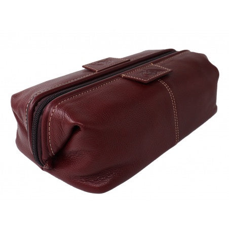 Mens Leather Squat Toilet Bag