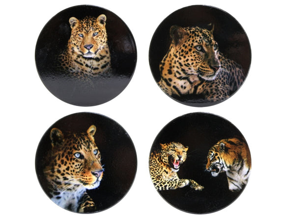 Leopard Face Coasters