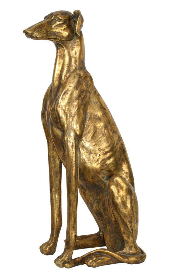 Gold Greyhound Figurine
