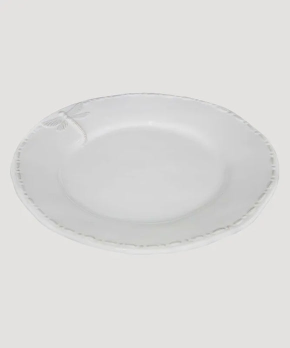 Dragonfly White Dinner/Serving Plate