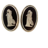 Wedgewood Earrings in Sterling Silver