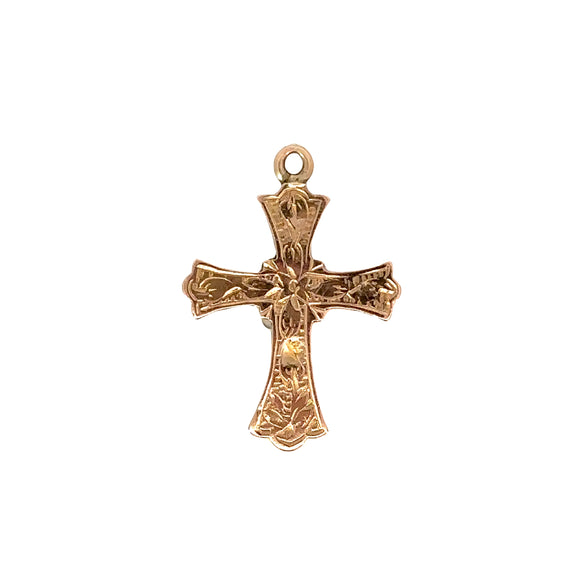 Antique 9ct Gold Cross Pendant