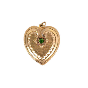 Peridot Heart Pendant