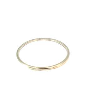 Solid Round Sterling Silver Bangle