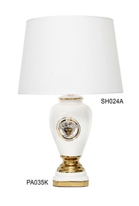 White Gold Medusa Table Lamp