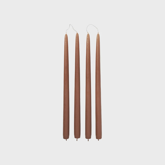 Candle Taper - Set of 4 Terracotta