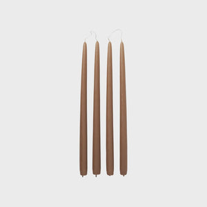 Candle Taper - Set of 4 Mocca
