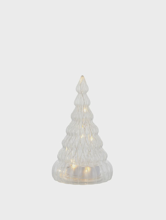 Glass LED Xmas Tree - 165mm