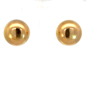 Large Gold Ball Earrings