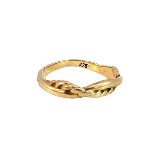Twist Band Ring in 9ct Gold