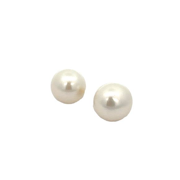 Large Freshwater Pearl Stud Earrings