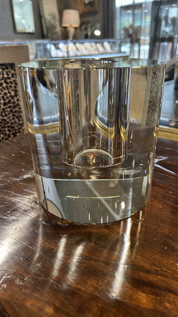 Crystal Round Solid Vase
