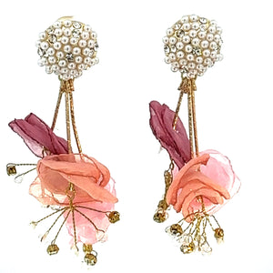 Floral Drop  Costume Earrings