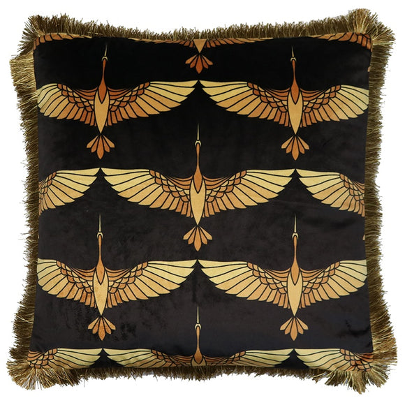 Velvet Bird Cushion