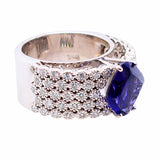 Iolite Diamond Ring by Piero Milano