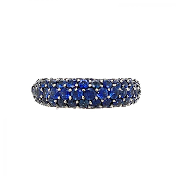 Sapphire Pave Set Ring