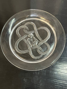 Lalique Cherub Crystal Plate