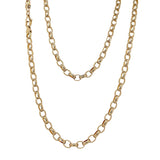 Oval Belcher Chain Necklace 60cm