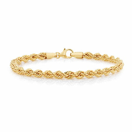 Rope Bracelet in 10ct Yellow Gold