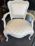 Cream Painted French Occasional Chair