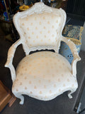 Cream Painted French Occasional Chair