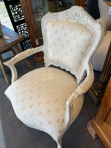 Cream Painted French Occasional Chair