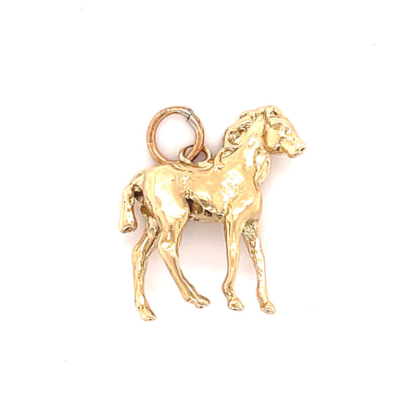 Vintage Horse Charm in 9ct Gold