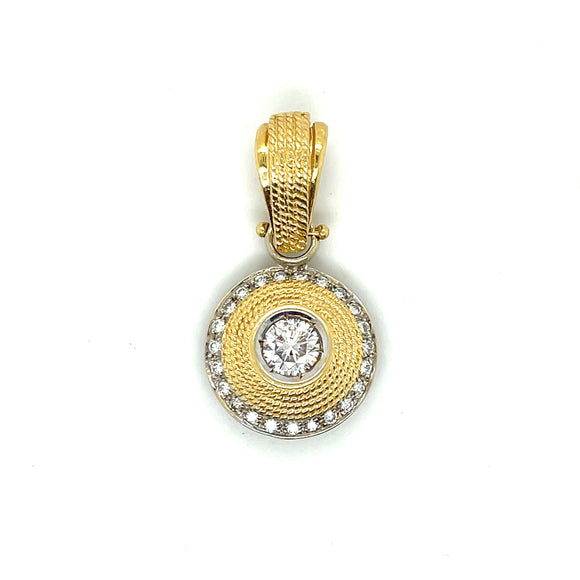 Italian Diamond Enhancer Pendant in 18ct Gold
