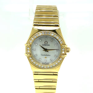 Omega Constellation Diamond and 18ct Gold Watch
