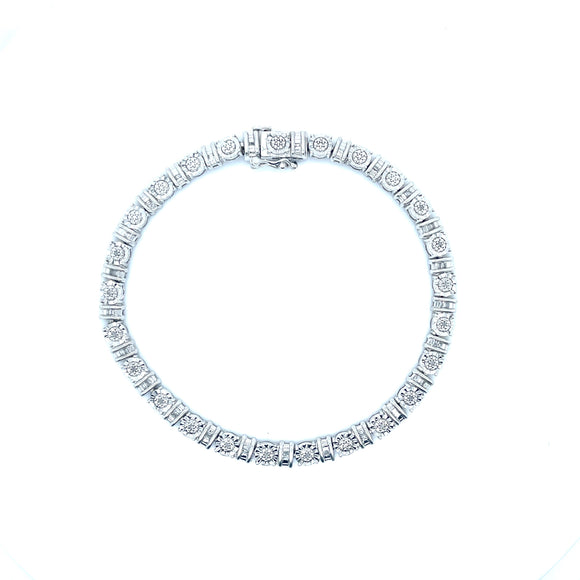 Illusion Set Diamond Bracelet