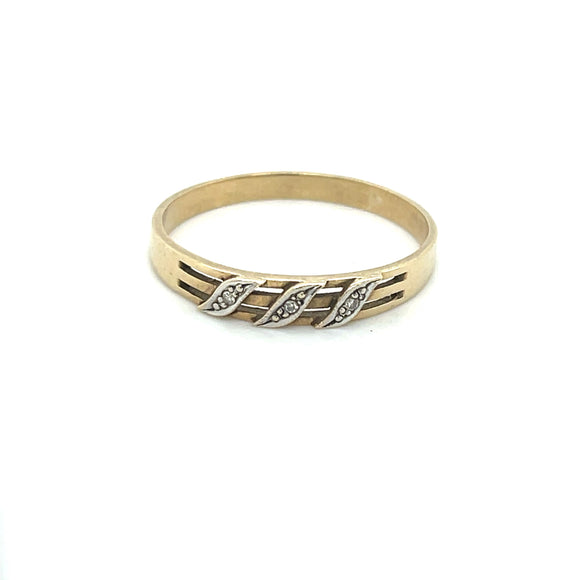 Vintage Diamond Band in 9ct Gold