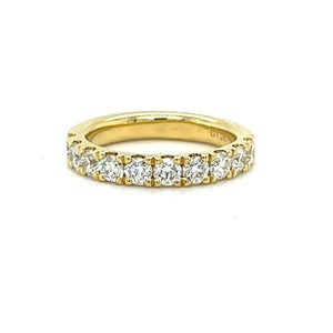 Diamond Half Eternity Band 1.20 Carats in 18ct Yellow Gold