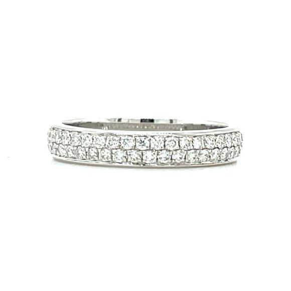 Pavé Diamond Band 0.40 Carats in 18ct White Gold