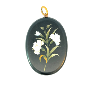 Antique Victorian Whitby Jet Locket