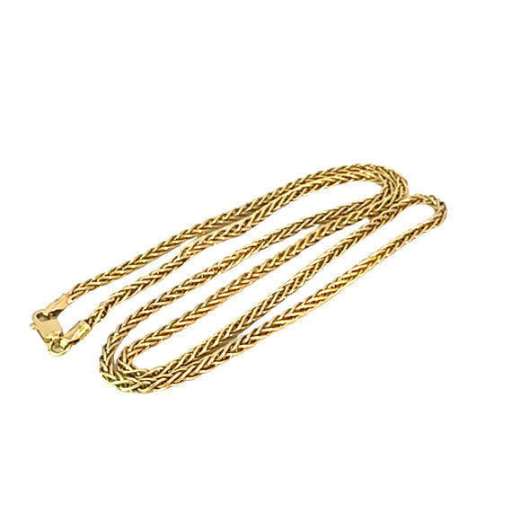 Wheat Chain in 14ct Yellow Gold