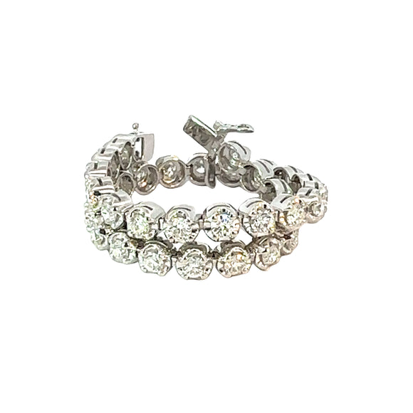 Diamond Tennis Bracelet  18ct White Gold 5.0 carats