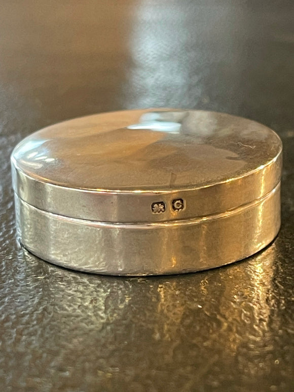 Sterling Silver Round Pill Box