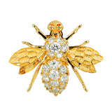 Diamond Bee Brooch