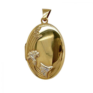 Oval Locket in 9ct Yellow Gold