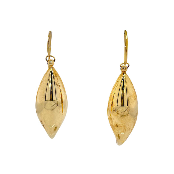 Gold Concave Earrings