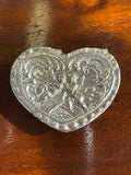 Sterling Silver Heart Trinket Box