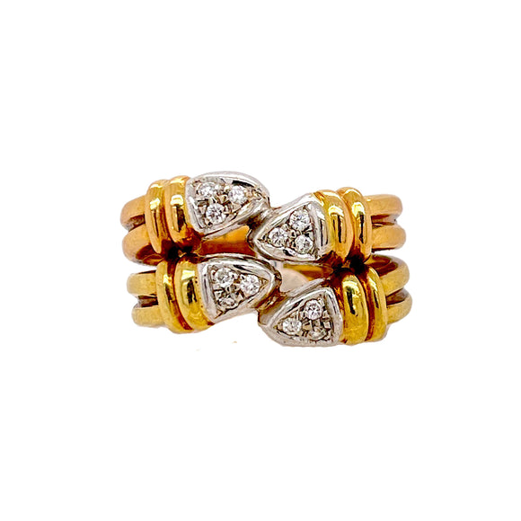 Gold Diamond Band Ring